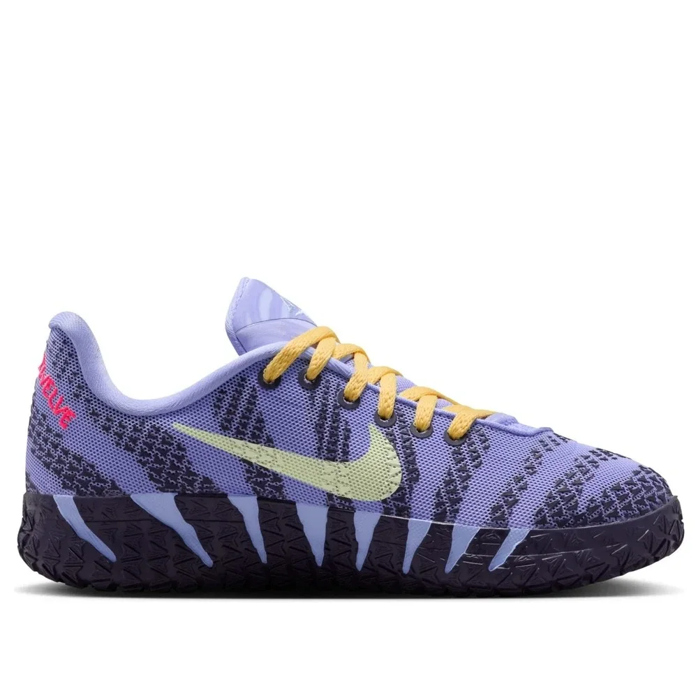 5.5Y (7 Women)-[NEW] Kid's Nike Ja 3 'Chnnel 12' Shoes 'Gold/Purple' IB4773-700